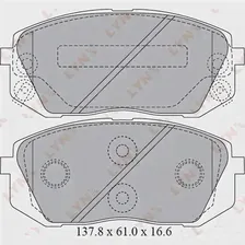 Тормозные колодки дисковые, комплект LYNXAUTO B4EVT Z 4905601048511 3639048 BD-3621