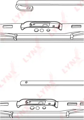 Щетка стеклоочистителя (дворник) LYNXauto задняя для Opel Tigra A 1994-2000. Артикул 500L