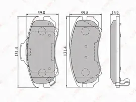 BD3602 LYNXAUTO КОЛОДКИ ТОРМОЗНЫЕ ДИСКОВЫЕ ПЕРЕДНИЕ