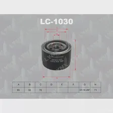Масляный фильтр LYNXAUTO LC-1030 3649321 U7U6 WA 4905601005576