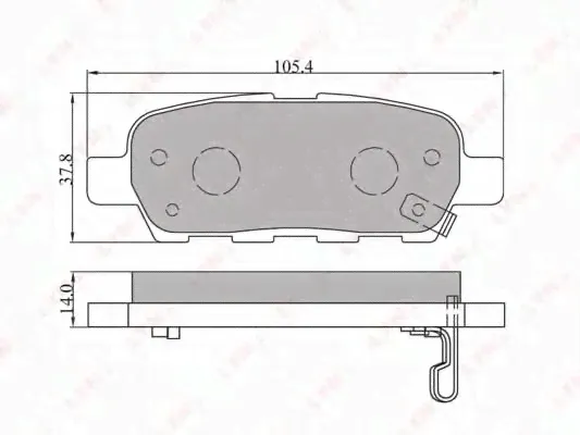 Тормозные колодки LYNXauto BD-5706-0
