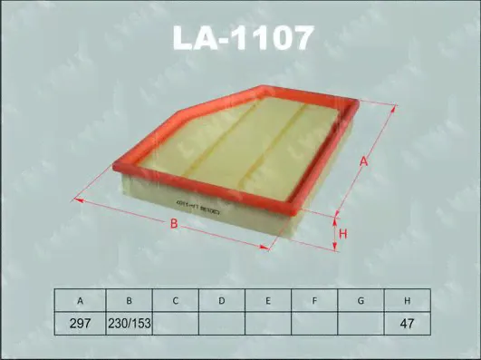 LA-1107 LYNXauto Воздушный фильтр