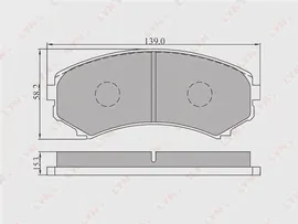Колодки тормозные передние LYNXauto, BD5506