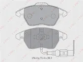 Передние тормозные колодки LYNXauto, BD1203