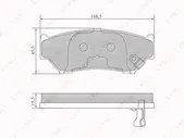 Тормозные колодки LYNXauto bd7305