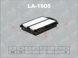LA-1905 LYNXauto Воздушный фильтр