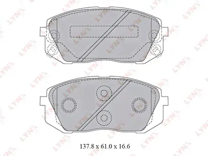 Тормозные колодки LYNXauto bd3621-0