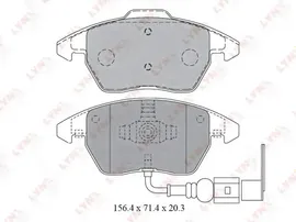 Комплект тормозных колодок, дисковый тормоз LYNXauto BD-1203
