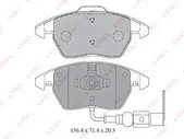 Колодки тормозные передние LYNXauto BD-1203