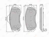 BD3602 LYNXAUTO КОЛОДКИ ТОРМОЗНЫЕ ДИСКОВЫЕ ПЕРЕДНИЕ