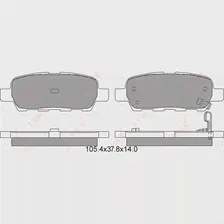 Тормозные колодки дисковые, комплект LYNXAUTO 4905601010761 3639233 BD-5706 MMC 0C4