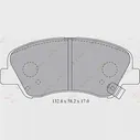 Тормозные колодки дисковые, комплект LYNXAUTO 3639046 BD-3619 6NV EM 4905601048634