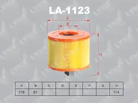 LA-1123 LYNXauto Воздушный фильтр