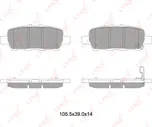 Тормозные колодки LYNXauto задние для Suzuki Grand Vitara III 2005-2015. Артикул BD-5745