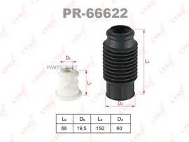 PR66622 LYNXAUTO Пылезащитный комплект, амортизатор