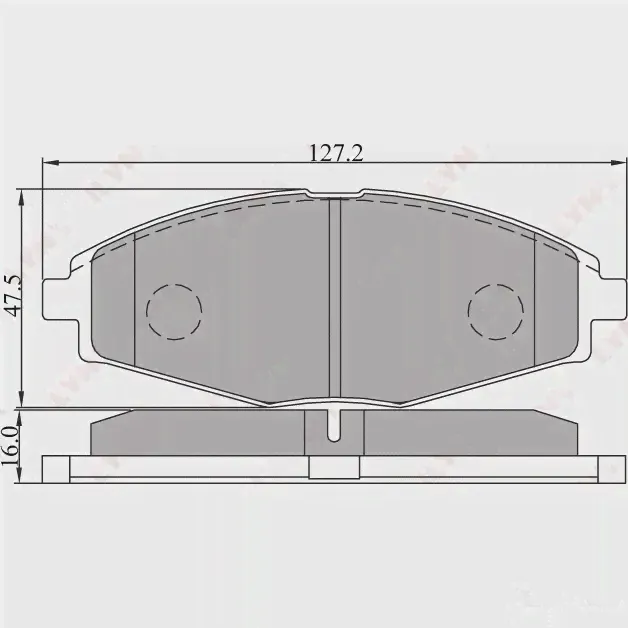 Тормозные колодки дисковые, комплект LYNXAUTO BD-1801 J 1AC5 3638877 4905601011867-1