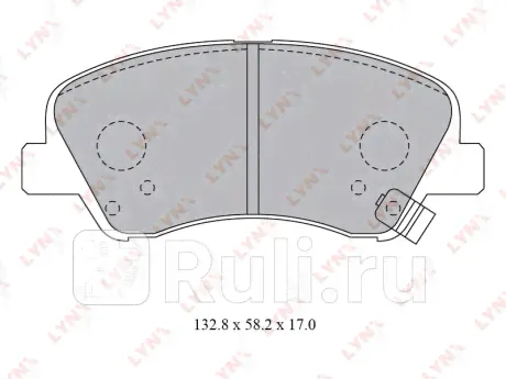 Тормозные колодки LYNXauto bd3619