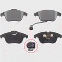 Тормозные колодки дисковые, комплект LYNXAUTO BD-8038 LV6C COR 3639530 4905601048658