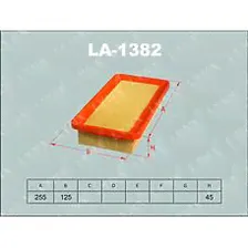 LYNXAUTO LA-1382 LA-1382 (1457433097 / 20H0008 / 281111C000) фильтр воздушный подходит для Getz (Гетц) 1.1-1.6 02 la-1382