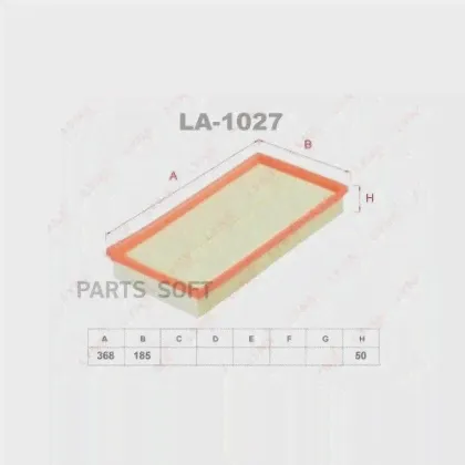 LYNXAUTO LA-1027 Фильтр воздушный LYNXauto LA-1027-0