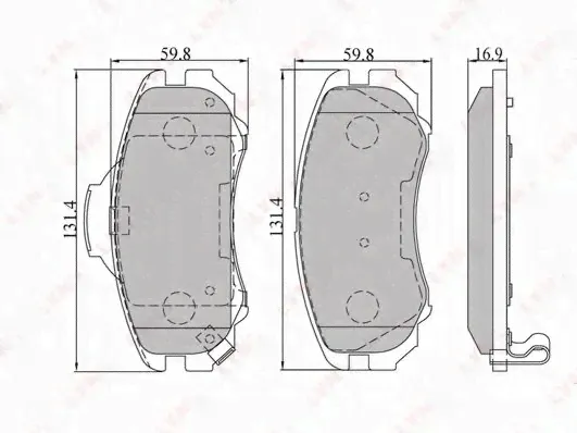 BD3602 LYNXAUTO КОЛОДКИ ТОРМОЗНЫЕ ДИСКОВЫЕ ПЕРЕДНИЕ-0