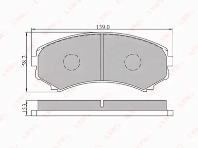 Тормозные колодки LYNXauto bd5506-0