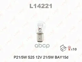 Лампа Lynx Галогеновая P21/5w Bay15d 21w LYNXauto арт. L14221