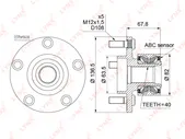 WH1006 LYNXAUTO Ступица LYNXAUTO wh1006