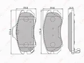 Тормозные колодки LYNXauto bd3602