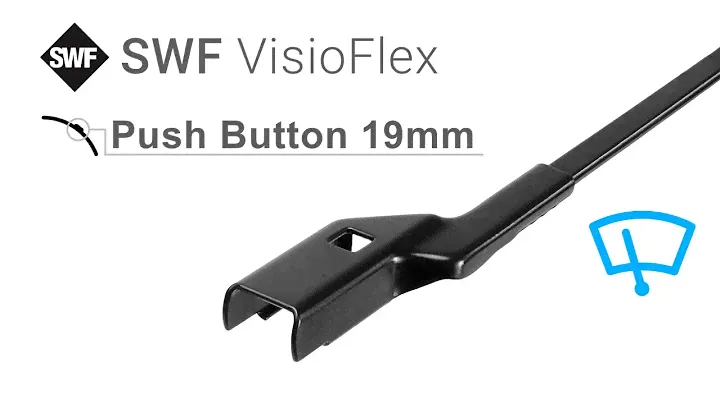 Установка дворников SWF VisioFlex - Push Button 19mm