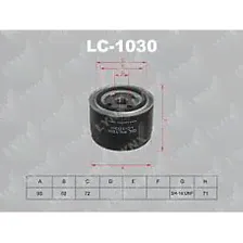 LYNXAUTO LC-1030 LC-1030 (0008547327 / 0008548979 / 0008557830) фильтр масляный подходит для Lada (Лада) 2108-12 / kalina / priora / 2105 / / Chevrolet (Шевроле) niva lc-1030