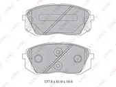 Тормозные колодки LYNXauto bd3621