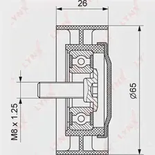 Натяжитель приводного ремня LYNXAUTO 3653501 Q LFKY1C PB-5132