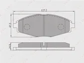 Колодки тормозные передние LYNXauto, BD1801