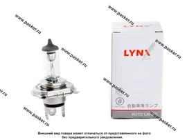 Лампа галоген 12V H4 60/55W P43T-38 LYNXauto L10460