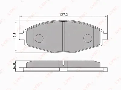 Тормозные колодки LYNXauto BD1801-0